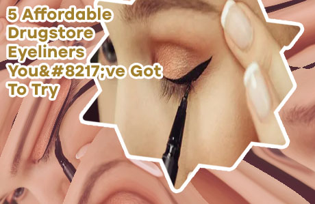 Drugstore brush tip eyeliner