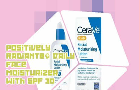 Face moisturiser with spf