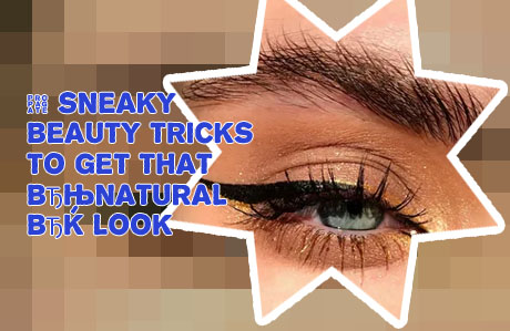 Thin eyeliner look